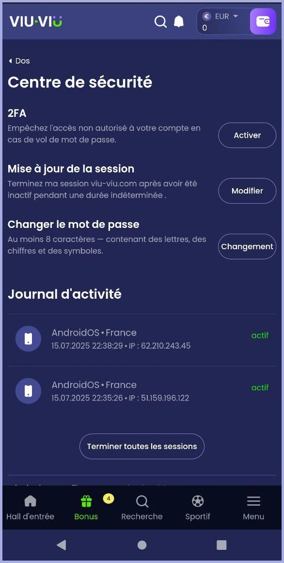 Guide de vérification de compte Viu Viu