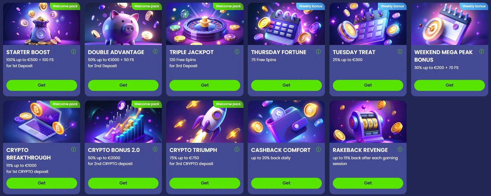 Promotions régulières et bonus hebdomadaires sur Viu Viu Casino